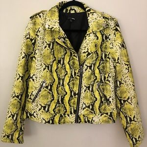 Fashion Nova Snake Print Jacket